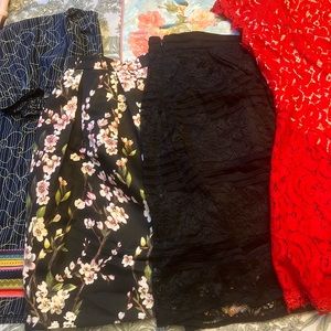 Francesca’s Lot/ dress/ 2 skirts/ 1 pants